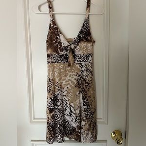 Adorable animal print mini dress